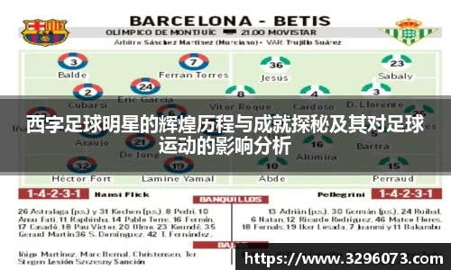 西字足球明星的辉煌历程与成就探秘及其对足球运动的影响分析